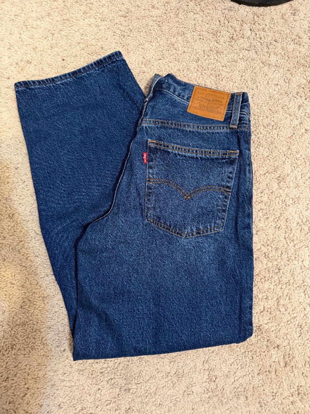 Levi's Dark Blue Women's Straight-Leg Jeans